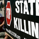 Anti-death-penalty group holds demonstration. (Getty)